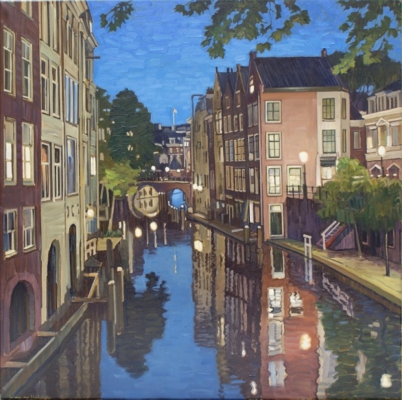Willem van der Hofstede - Oudegracht vanaf Gaardbrug