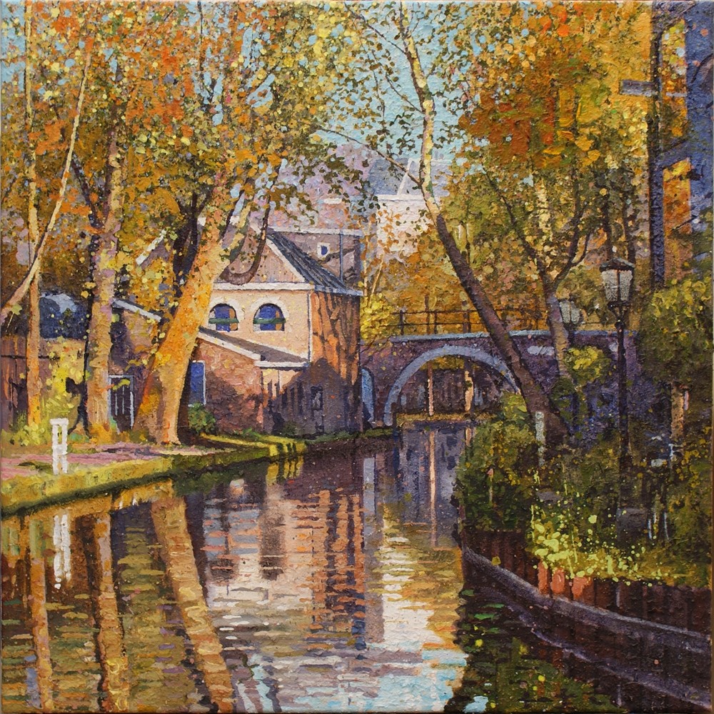 Willem van der Hofstede - Oudegracht met Vollersbrug