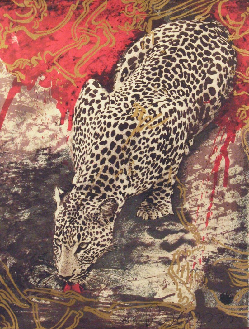 Bierenbroodspot - Drinking Leopard